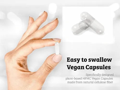 Vista 3 de DR WAKDE'S Natural Health Care, London Cápsulas vegetarianas Tamaño 00 5000 Cápsulas HPMC Clear Vegano Sin gelatina Disponible