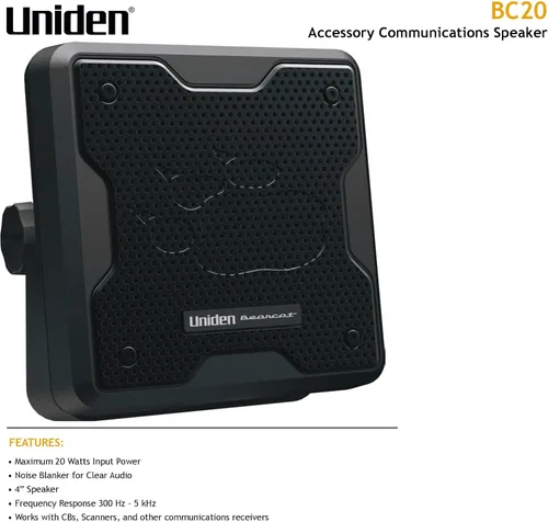Vista 5 de Uniden BC-SGPS Kit de módulo receptor GPS universal para escáneres y radios CB + altavoz de comunicaciones externas Uniden 20W