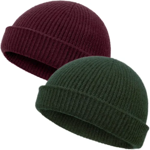 Vista 10 de vidsel Gorro de lana fina de pescador para hombres y mujeres, gorra de moda