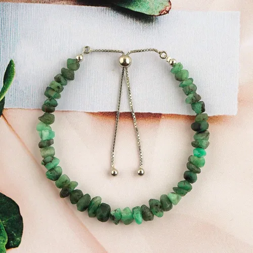 Vista 3 de OdrillionGems Natural Raw Gemstone & Rough Crystal Bolo Bracelet for Women