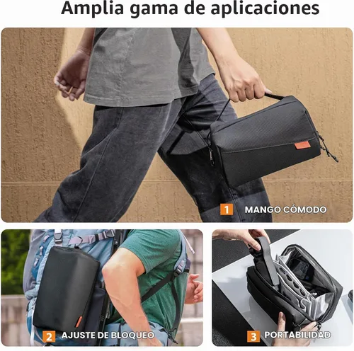 Vista 6 de Funda de transporte para Insta 360 X6/Luna Osmo Pocket 3 Bolsa