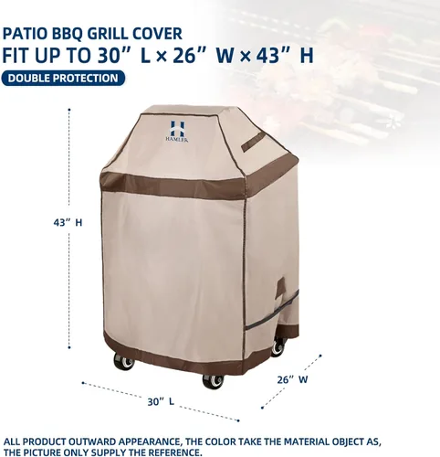 Vista 3 de HAMLER Funda para Parrilla de 30 Pulgadas, Cubiertas para Barbacoa Resistentes e Impermeables de Servicio Pesado, Fundas para Parrilla de Gas
