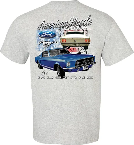 Vista 2 de 1967 Mustang Ford Camiseta Shelby Pony Classic American Muscle