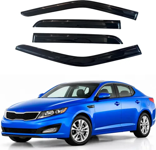 Vista 260 de Visera de ventana IG para Ford Focus Sedán y Hatchback 2012-2018, Protector de ventana lateral para lluvia y viento estilo Mugen, extra duradero