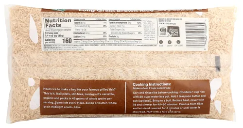 Vista 2 de 365 by Whole Foods Market, Arroz integral orgánico de grano largo, 32 onzas