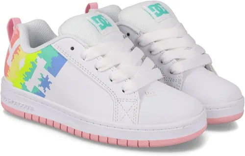 Vista 21 de DC Kids Court Graffik Skate Shoe Negro/Rosa