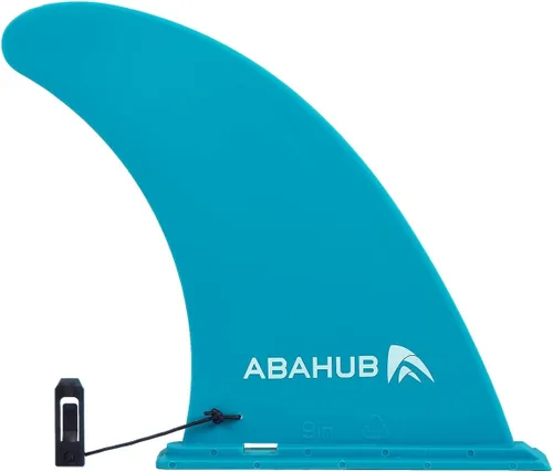 Vista 13 de Abahub Aleta central única SUP de 9/10 pulgadas con 1 tornillo de aleta sin herramienta, aletas de repuesto de SUP reforzadas con fibra de vidrio