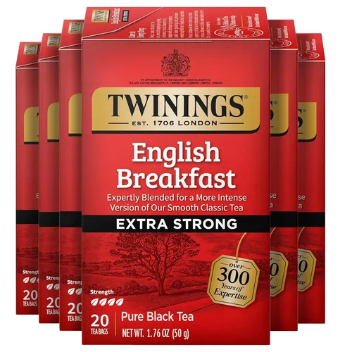 Vista 96 de Twinings Bolsas de té negro Blackcurrant Breeze envueltas individualmente, 20 unidades (paquete de 1), dulce, sabor picante, con cafeína, disfruta