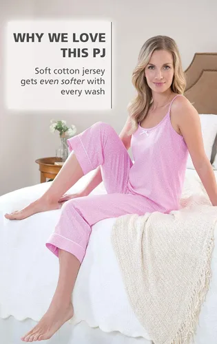 Vista 2 de PajamaGram Pajamas For Women - Womens Sleepwear, Tank & Capri Set