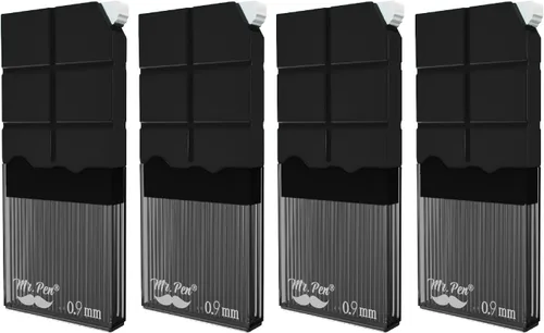 Vista 13 de Mr. Pen - Recambios de plomo de 0.020 in para lápices mecánicos, 600 piezas (150 por tubo) Negro, plomo de grafito 2B, repuestos de lápiz mecánico