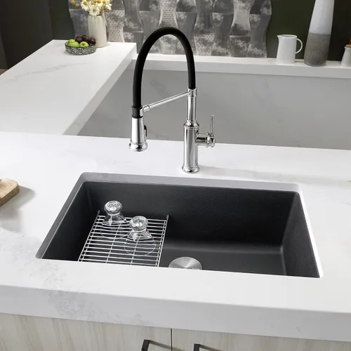 Vista 2 de BLANCO 442534 Precis - Fregadero de cocina de cuenco único, antracita de 30