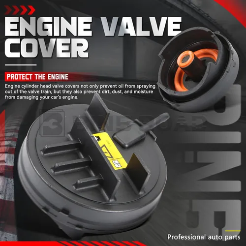 Vista 3 de Cubierta de válvula de motor compatible con BMW 128i 328i 330i 528i X3 X5 Z4 E90 E91 E92 E93 E60 F10 E70 (reemplaza a 11127552281)