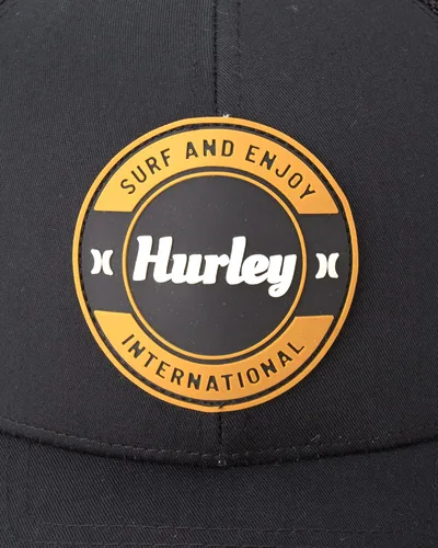 Vista 2 de Hurley Gorra para hombre - Gorra de camionero de ala curva Offshore Snap Back