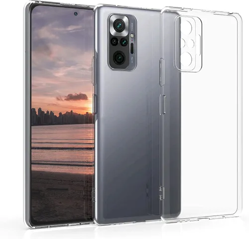 Vista 5 de kwmobile Funda compatible con Xiaomi Redmi Note 10 Pro - Funda transparente Funda suave delgada flexible protectora TPU teléfono cubierta