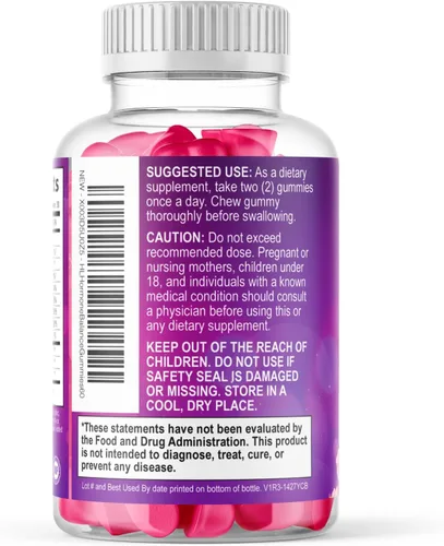Vista 8 de Suplementos para la menopausia para mujeres, apoyo natural completo para sofocos suaves y sudores nocturnos, gomitas de alivio de la menopausia
