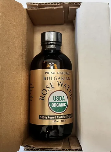 Vista 5 de PRIME NATURAL Spray de agua de rosas de 4 oz/4.1 fl oz, orgánico certificado por USDA, tónico facial, niebla hidratante para cara y cabello