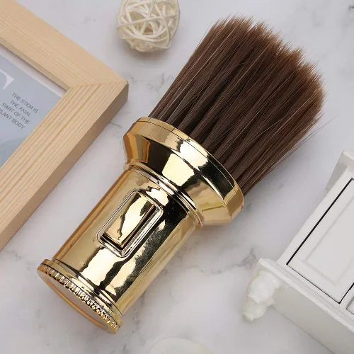 Vista 4 de Cepillo de plumero de cuello de peluquería, cepillo multifuncional para barrer de cabello roto cepillo de plumero para el cuello, cepillo de afeitar