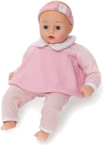 Vista 13 de Madame Alexander Huggums de cuadros lavanda de 12 pulgadas, tono de piel medio