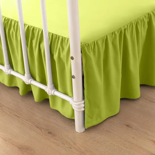 Vista 15 de TSUTOMI Falda de Cama Negra Tamaño Twin con Volantes y Esquinas Divididas, Falda de Cama Twin Caída de 12 Pulgadas, Falda de Cama Tamaño Twin Negra