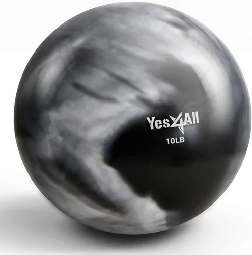 Vista 29 de Yes4All - Bolas de tonificación con peso para ejercicio, bolas medicinales suaves para ejercicio, pilates, yoga, equilibrio, flexibilidad, 2-10