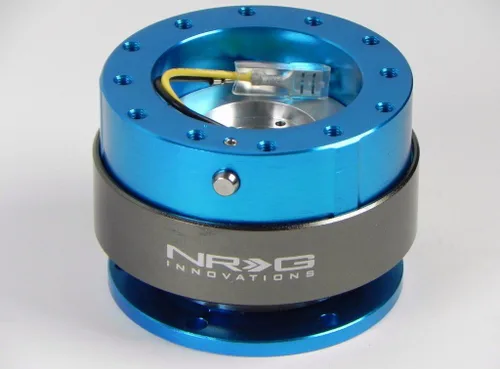 Vista 4 de NRG Innovaciones. Liberación rápida, M, azul, cromo titanio (New Blue Body/Titanium Chrome)