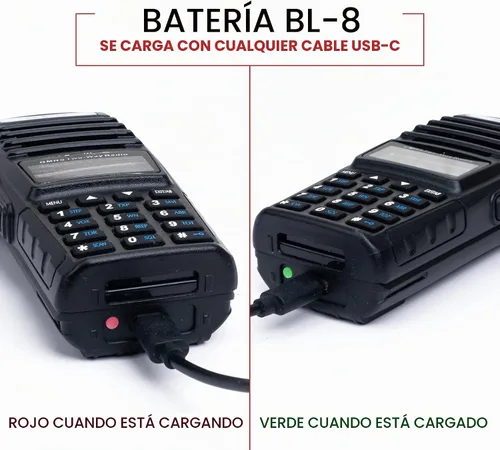 Vista 3 de BTECH GMRS-V2 5W 200 Canales Completamente Personalizables Radio Bidireccional GMRS. Carga USB-C, Resistente al Clima IP54, Compatible