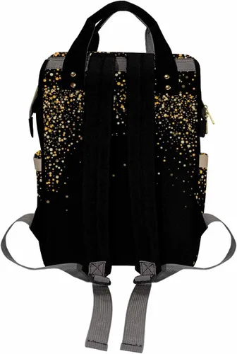 Vista 2 de Mochilas personalizadas con nombre personalizado para bebé, bolsa de pañales con monograma con bolsillos térmicos para adultos y niños, impermeable