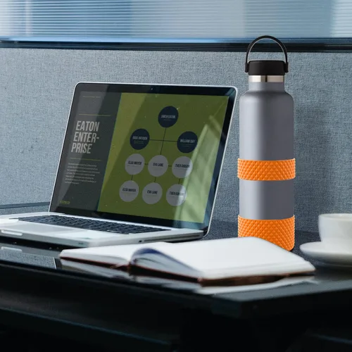 Vista 6 de Funda para botella de agua, doble protección de silicona con textura de diamante, compatible con botella Hydro Sport de 12 a 24 onzas, funda