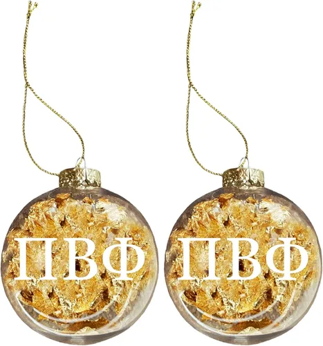Vista 8 de Sorority Shop Pi Beta Phi Ornamento – Bola de Plástico Transparente 3.1 in