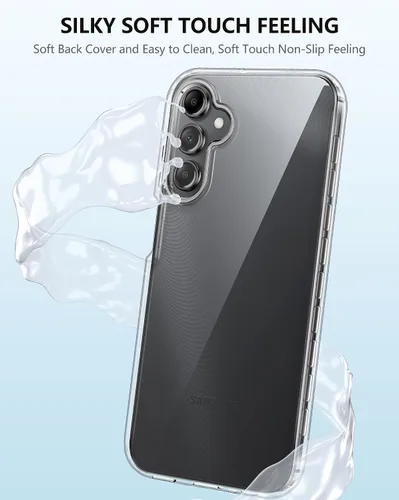 Vista 8 de FNTCASE Funda para Samsung Galaxy A15-5G: Funda para teléfono con protector de pantalla incorporado Funda protectora de silicona para teléfono