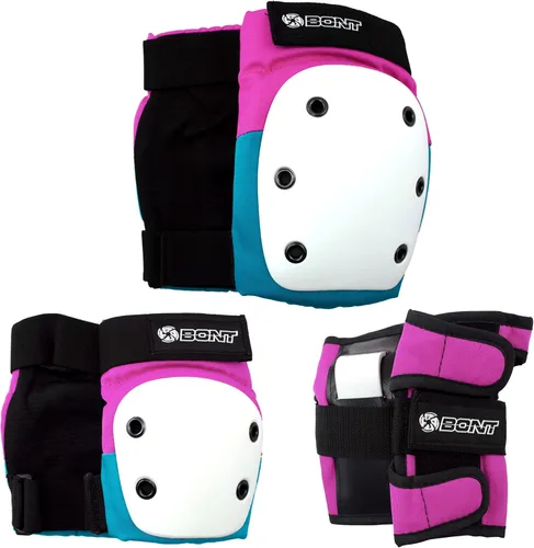 Vista 7 de Bont Juego de protección triple con rodilleras, coderas y muñequeras para niños y jóvenes