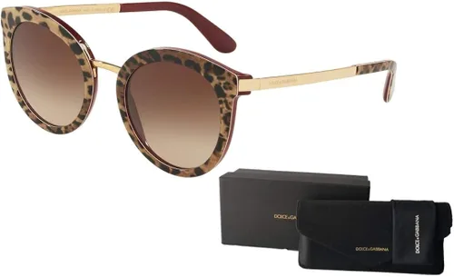 Vista 3 de Dolce Gabbana DG4268 Gafas de sol redondas para mujerkit de cuidado de gafas gratuito
