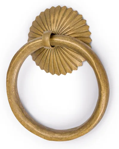Vista 2 de Hardware Philosophy Ring Brass Tiradores de 3 pulgadas – Juego de 2 – Arquitectónico, Diseño de Interiores, Muebles Personalización Hardware