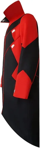 Vista 3 de gaoxing Chaqueta de disfraz de Dr. Eggman Dr. Ivo Robotnik Cosplay rojo Tailcoat para hombres Halloween