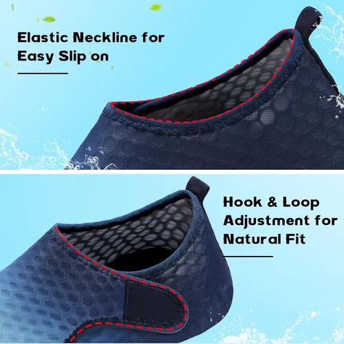 Vista 2 de Scurtain Zapatos de agua descalzos para mujeres y hombres, calcetines acuáticos de secado rápido para la playa, sandalias de verano