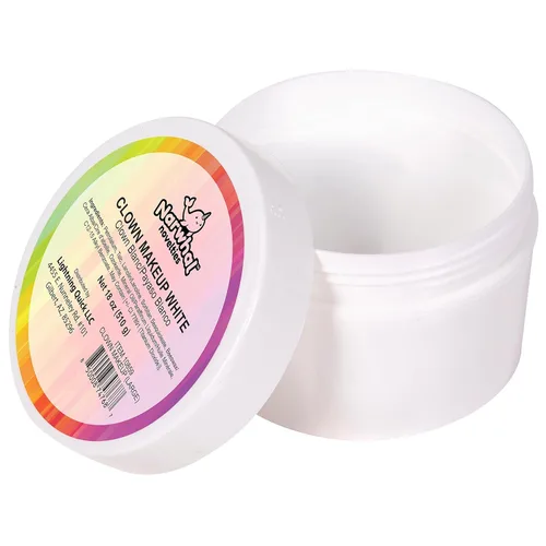 Vista 2 de Counterfeit Blonde Maquillaje blanco de payaso de Halloween para adultos y niños ideal para creaciones de disfraces de payaso, bromista, Pennywise
