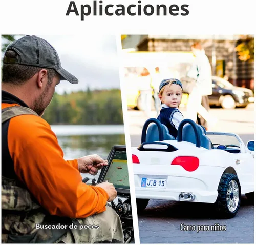 Vista 6 de Miady Batería de plomo ácido sellada recargable de 6V 5Ah (paquete de 2)