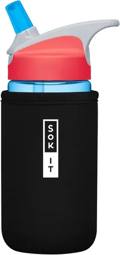 Vista 251 de Sok It BotlSok Funda para botella de agua con cubierta de neopreno aislante (Floral abstracto, se ajusta a CamelBak o Nalgene de 12 onzas)