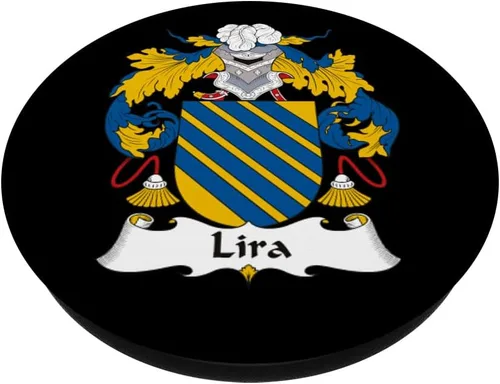Vista 2 de Escudo de armas de Lira - Family Crest PopSockets intercambiables PopGrip