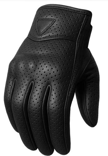 Vista 14 de COMMUTER Motorcycle Gloves Premium Leather for Men Motorbike Riding Gloves