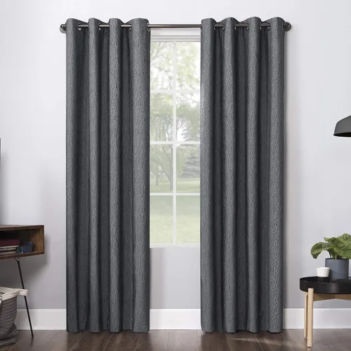 Vista 11 de Sun Zero Noir Dimensional Thermal Extreme - Cortina opaca con ojales, 52 x 96 pulgadas, gris carbón (paquete de 4)