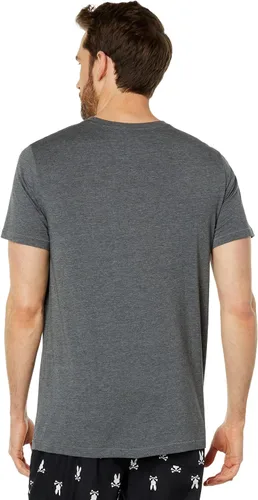 Vista 2 de Psycho Bunny Lounge Pocket Tee Heather Storm LG, Tormenta de brezo