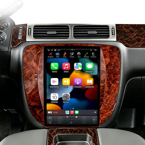 Vista 8 de CUSP - Radio Android estilo T de 12.1 pulgadas para Chevy Silverado GMC Sierra 2007-2013 Large vertical touchscreen upgrade with wireless