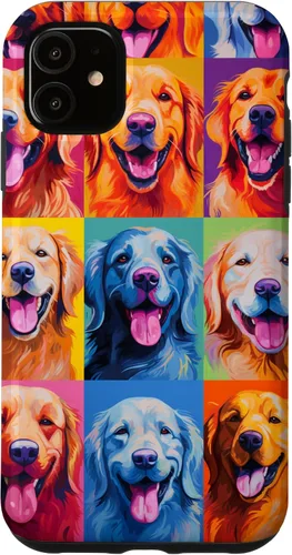 Vista 8 de Carcasa para iPhone 16 Golden Retriever Dog Owner