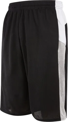 Vista 7 de Pantalones cortos de baloncesto para hombre con bolsillos, pantalones cortos de entrenamiento de gimnasio para hombre, paquete de 4