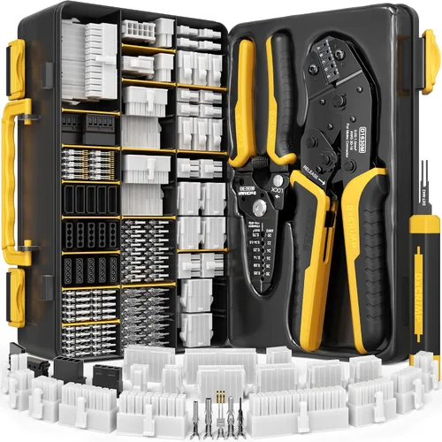Vista 12 de Kit de herramienta de crimpado DxCRIMP Micro-Fit 3.0, 22 tipos de conectores de 2–20 pines con distancia entre ejes de 3.0mm, crimpador