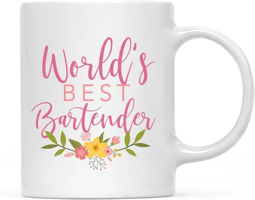 Vista 74 de Andaz Press Taza de café de 11 oz, regalo de broma de la mejor abbuela del mundo, diseño floral, paquete de 1