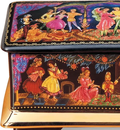 Vista 2 de Caja de música: El Cascanueces Caja de música de ballet ruso