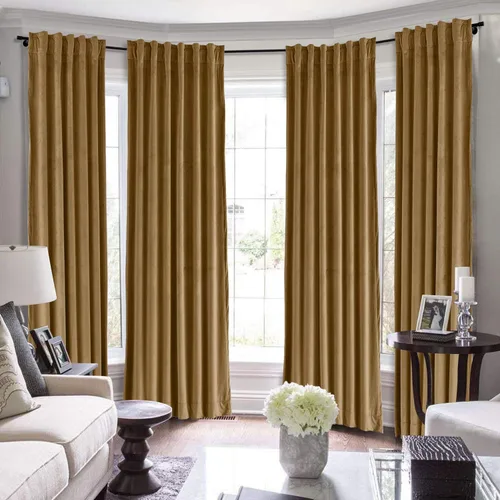 Vista 18 de ChadMade BIRKIN Collection juego de 2 cortinas mates de terciopelo de 50 pulgadas de ancho x 63 pulgadas de largo