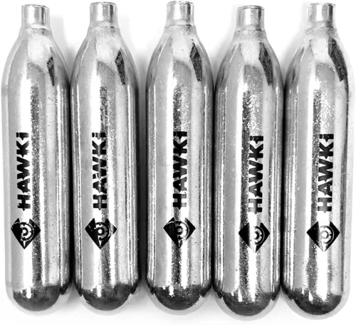 Vista 5 de Hawki Cartuchos de CO2 de 0.42 oz para pistolas de aire, pistolas BB, pistolas de Airsoft y accesorios de paintball